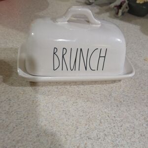 White Ceramic Butter Dish